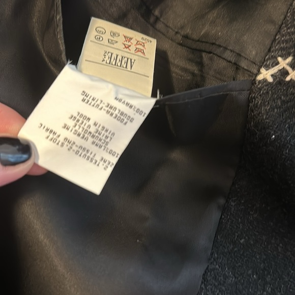 Moschino Cheap Chic Mean's Gray Black Wool Blazer - Picture 14 of 14